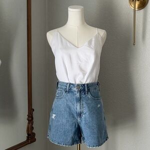 Hollister 100% Cotton Ultra High Rise 90s Shorts Size 2 W26 Coquette Minimalist